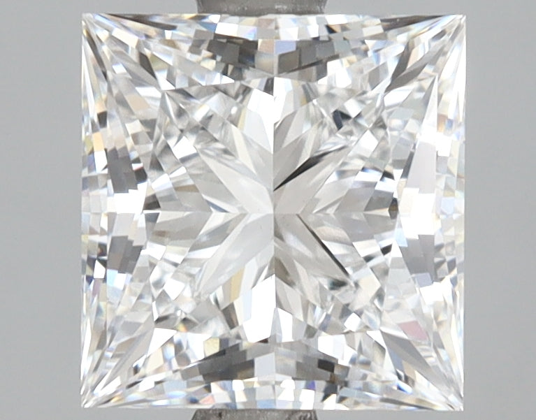 2.56 Carat Princess Shaped, Ideal Cut, D Color, VVS1 Clarity, IGI Certified Lab Grown Diamond