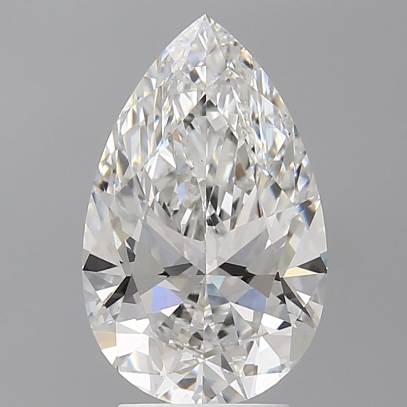 3.51 Carat Pear Shaped, Ideal Cut, E Color, VS1 Clarity, IGI Certified Lab Grown Diamond