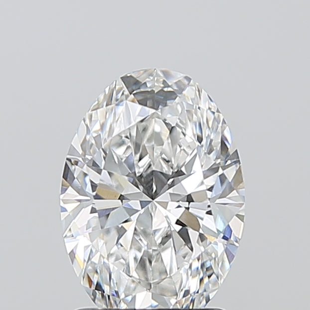 1.58 Carat Oval Shaped, Ideal Cut, D Color, VVS2 Clarity, IGI Certified Lab Grown Diamond