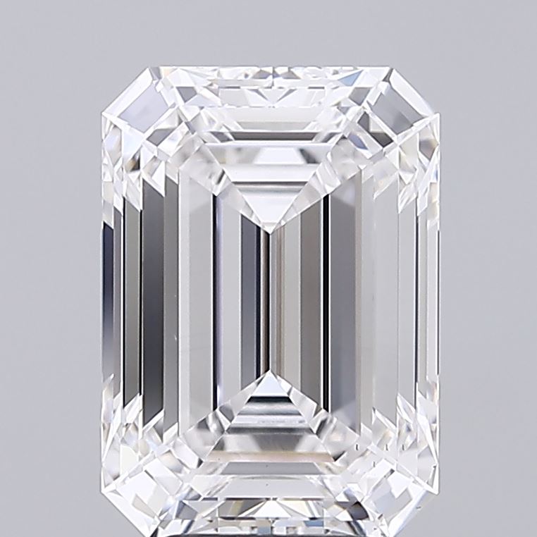 5.84 Carat Emerald Shaped, Ideal Cut, E Color, VS1 Clarity, IGI Certified Lab Grown Diamond