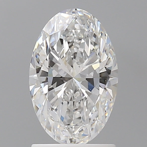 1.50 Carat Oval Shaped, Ideal Cut, D Color, VVS2 Clarity, IGI Certified Lab Grown Diamond
