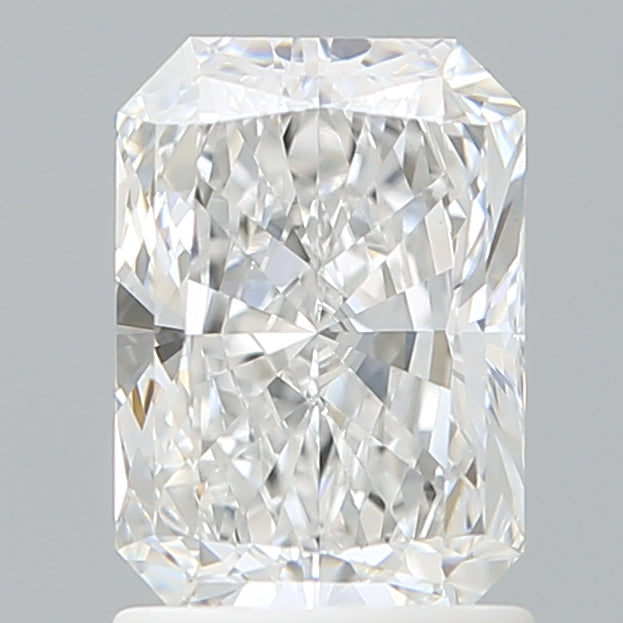 1.57 Carat Radiant Shaped, Ideal Cut, D Color, VVS2 Clarity, IGI Certified Lab Grown Diamond