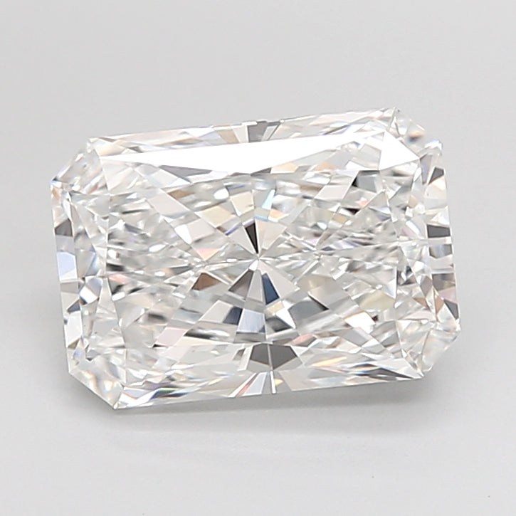 4.05 Carat Radiant Shaped, Ideal Cut, D Color, VS1 Clarity, IGI Certified Lab Grown Diamond