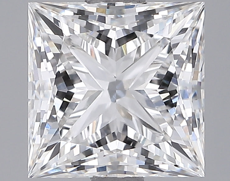 3.03 Carat Princess Shaped, Ideal Cut, E Color, VVS2 Clarity, IGI Certified Lab Grown Diamond