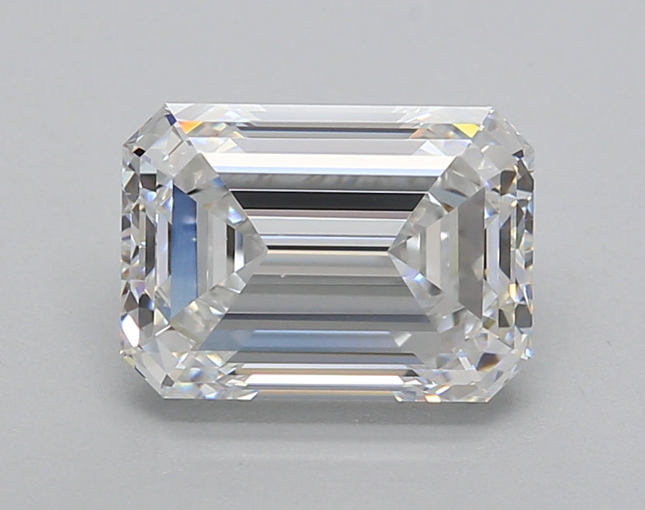 2.62 Carat Emerald Shaped, Very Good Cut, D Color, VS1 Clarity, IGI Certified Lab Grown Diamond