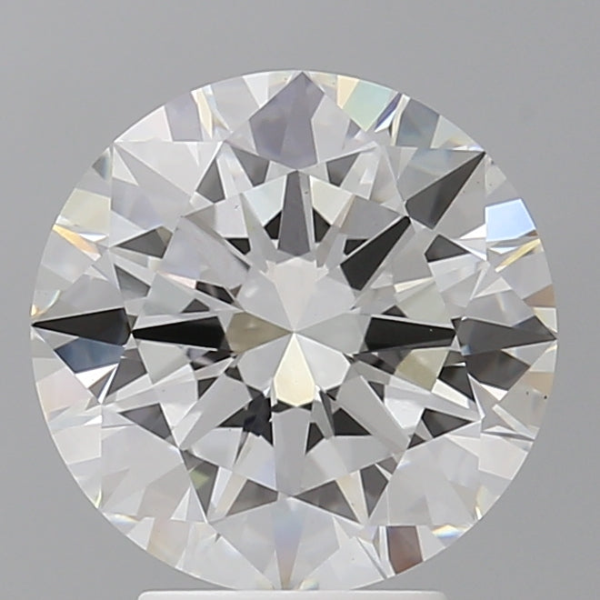 4.03 Carat Round Shaped, Excellent Cut, E Color, VVS2 Clarity, IGI Certified Lab Grown Diamond