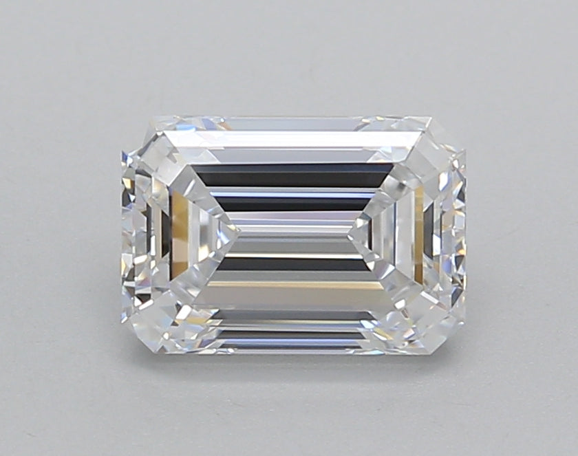 1.51 Carat Emerald Shaped, Excellent Cut, D Color, VVS2 Clarity, IGI Certified Lab Grown Diamond