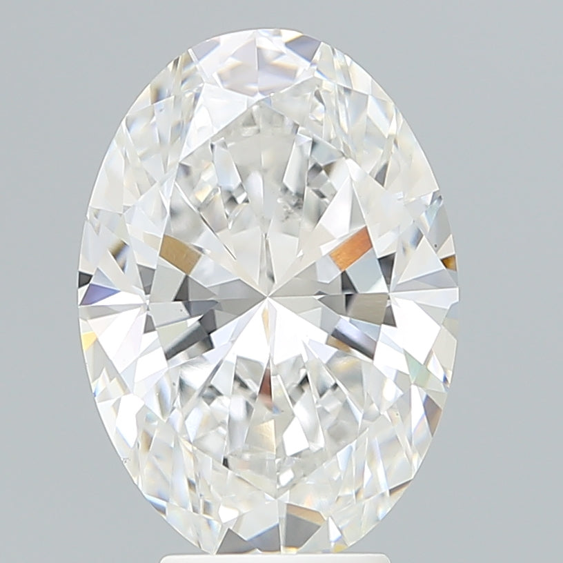 5.31 Carat Oval Shaped, Ideal Cut, E Color, VVS2 Clarity, IGI Certified Lab Grown Diamond