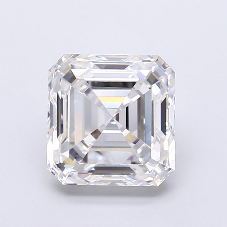 1.97 Carat Asscher Shaped, Very Good Cut, D Color, VVS2 Clarity, IGI Certified Lab Grown Diamond