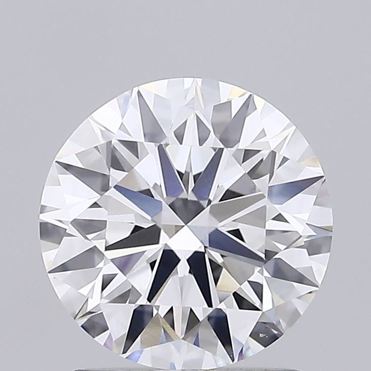 1.57 Carat Round Shaped, Ideal Cut, D Color, VVS2 Clarity, IGI Certified Lab Grown Diamond