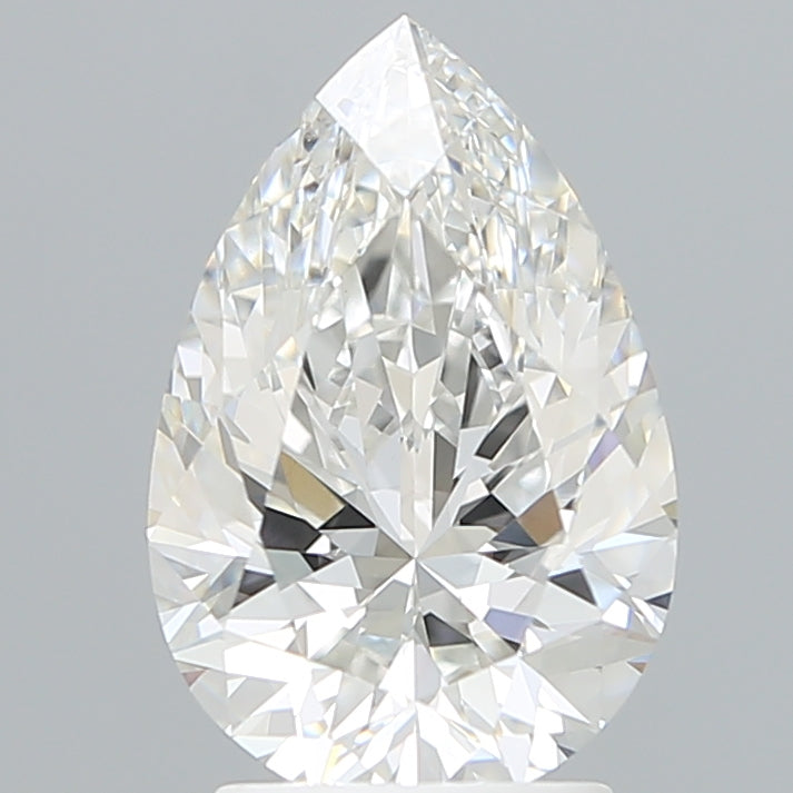 2.75 Carat Pear Shaped, Excellent Cut, F Color, VVS2 Clarity, IGI Certified Lab Grown Diamond