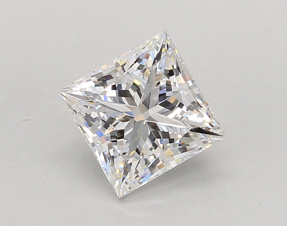 2.06 Carat Princess Shaped, Ideal Cut, D Color, VVS2 Clarity, IGI Certified Lab Grown Diamond