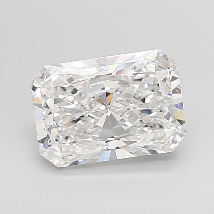 3.03 Carat Radiant Shaped, Ideal Cut, D Color, VVS2 Clarity, IGI Certified Lab Grown Diamond