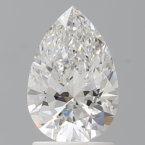 1.58 Carat Pear Shaped, Ideal Cut, E Color, VS1 Clarity, IGI Certified Lab Grown Diamond