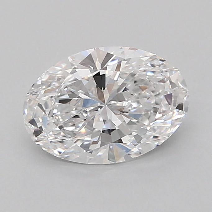 1.55 Carat Oval Shaped, Excellent Cut, D Color, VVS2 Clarity, IGI Certified Lab Grown Diamond