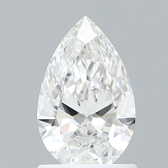 1.10 Carat Pear Shaped, Ideal Cut, E Color, VVS1 Clarity, IGI Certified Lab Grown Diamond