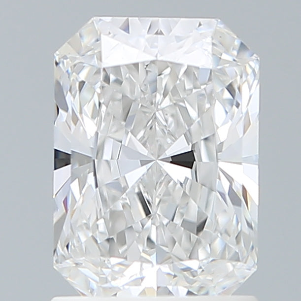1.56 Carat Radiant Shaped, Ideal Cut, D Color, VVS2 Clarity, IGI Certified Lab Grown Diamond