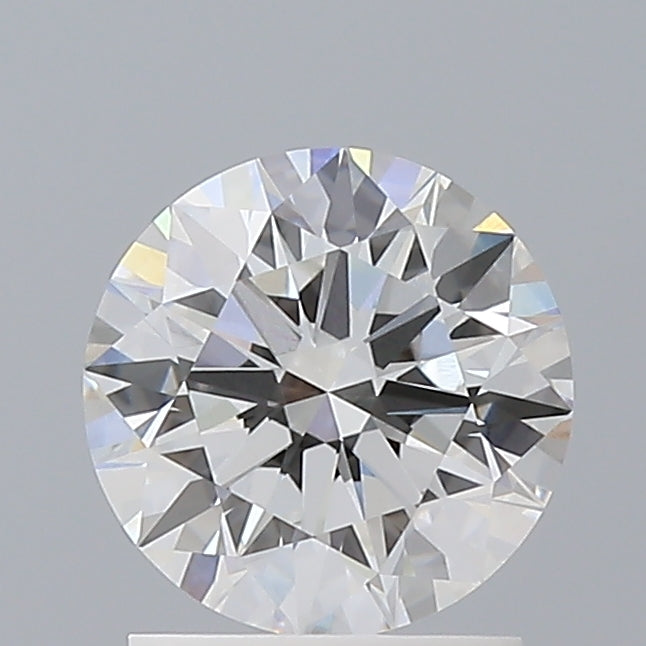 1.57 Carat Round Shaped, Ideal Cut, D Color, VVS2 Clarity, IGI Certified Lab Grown Diamond