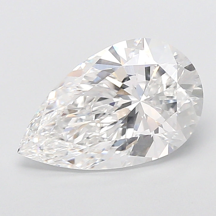 4.25 Carat Pear Shaped, Very Good Cut, E Color, VVS2 Clarity, IGI Certified Lab Grown Diamond