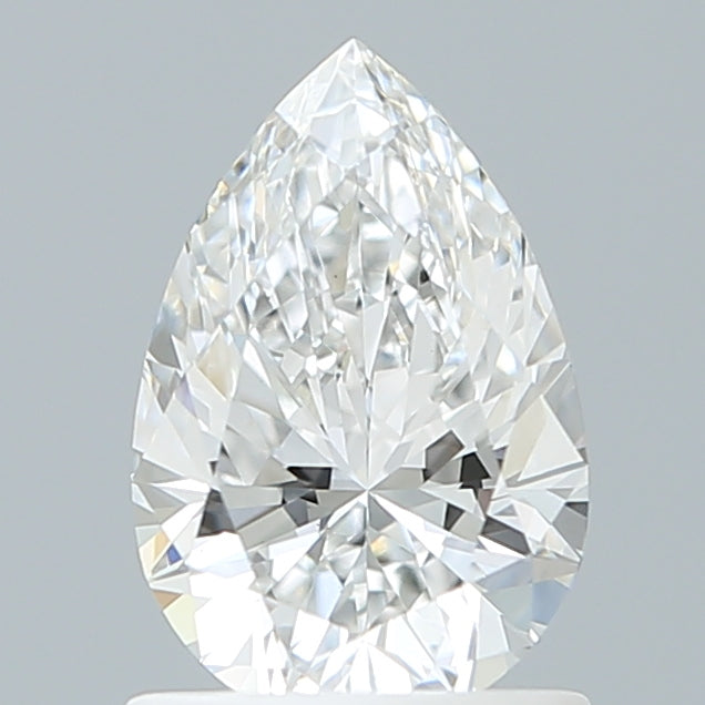 1.06 Carat Pear Shaped, Ideal Cut, D Color, VS1 Clarity, IGI Certified Lab Grown Diamond