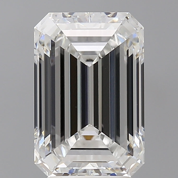 4.09 Carat Emerald Shaped, Ideal Cut, E Color, VS1 Clarity, IGI Certified Lab Grown Diamond