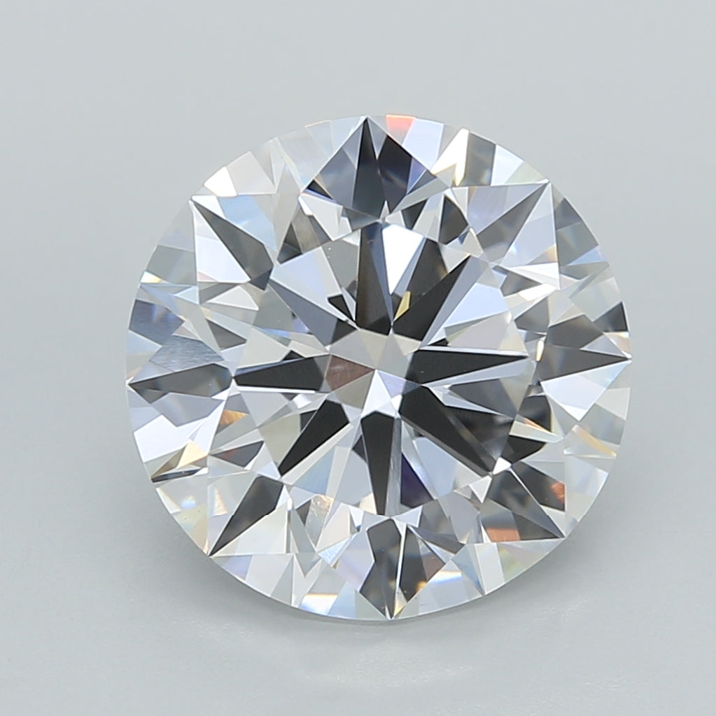 5.00 Carat Round Shaped, Ideal Cut, D Color, VVS2 Clarity, IGI Certified Lab Grown Diamond