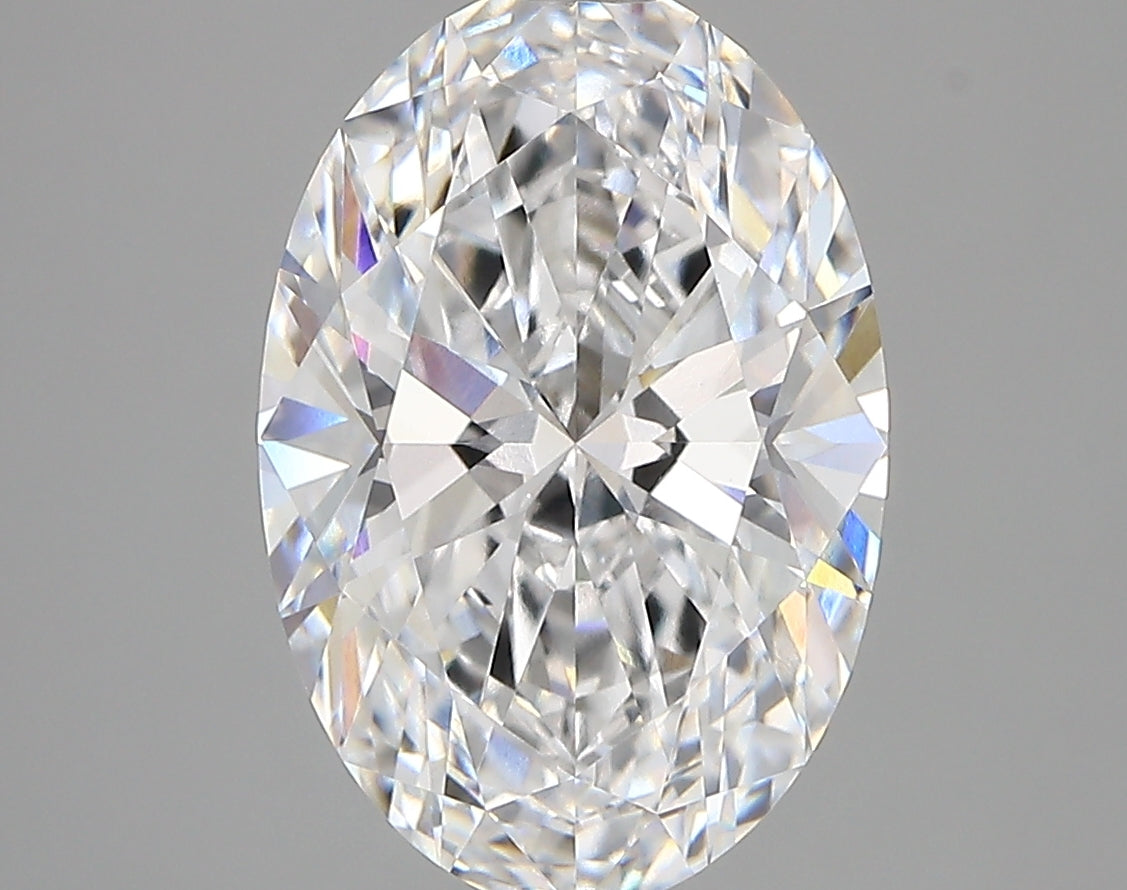 4.05 Carat Oval Shaped, Very Good Cut, D Color, VVS2 Clarity, IGI Certified Lab Grown Diamond