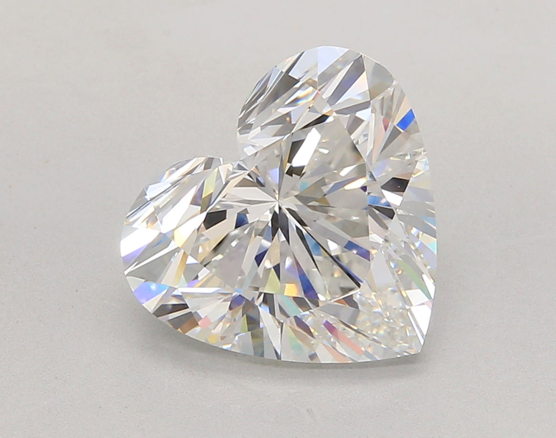 5.04 Carat Heart Shaped, Ideal Cut, E Color, VVS1 Clarity, IGI Certified Lab Grown Diamond