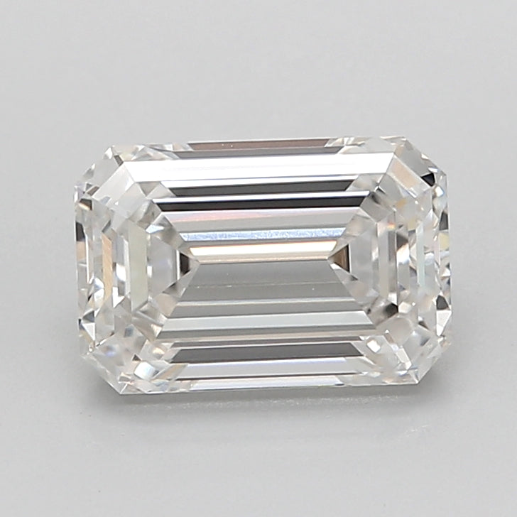2.04 Carat Emerald Shaped, Excellent Cut, F Color, VVS2 Clarity, IGI Certified Lab Grown Diamond