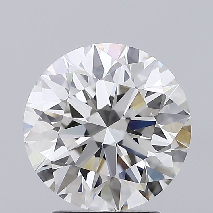 3.06 Carat Round Shaped, Ideal Cut, G Color, VVS2 Clarity, IGI Certified Lab Grown Diamond