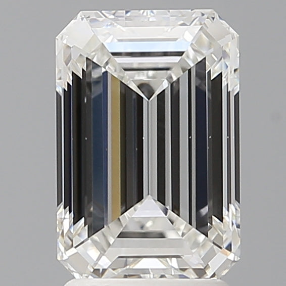 2.50 Carat Emerald Shaped, Ideal Cut, F Color, VS1 Clarity, IGI Certified Lab Grown Diamond