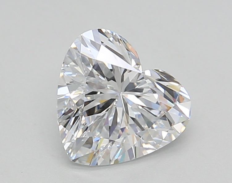 1.02 Carat Heart Shaped, Ideal Cut, E Color, VVS2 Clarity, GIA Certified Lab Grown Diamond