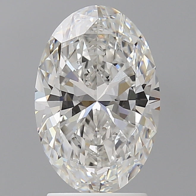 2.54 Carat Oval Shaped, Ideal Cut, E Color, VVS2 Clarity, IGI Certified Lab Grown Diamond