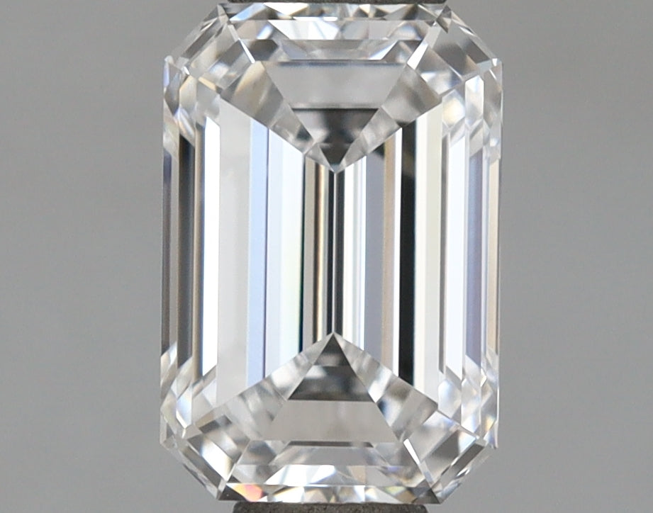 1.04 Carat Emerald Shaped, Ideal Cut, E Color, IF Clarity, IGI Certified Lab Grown Diamond