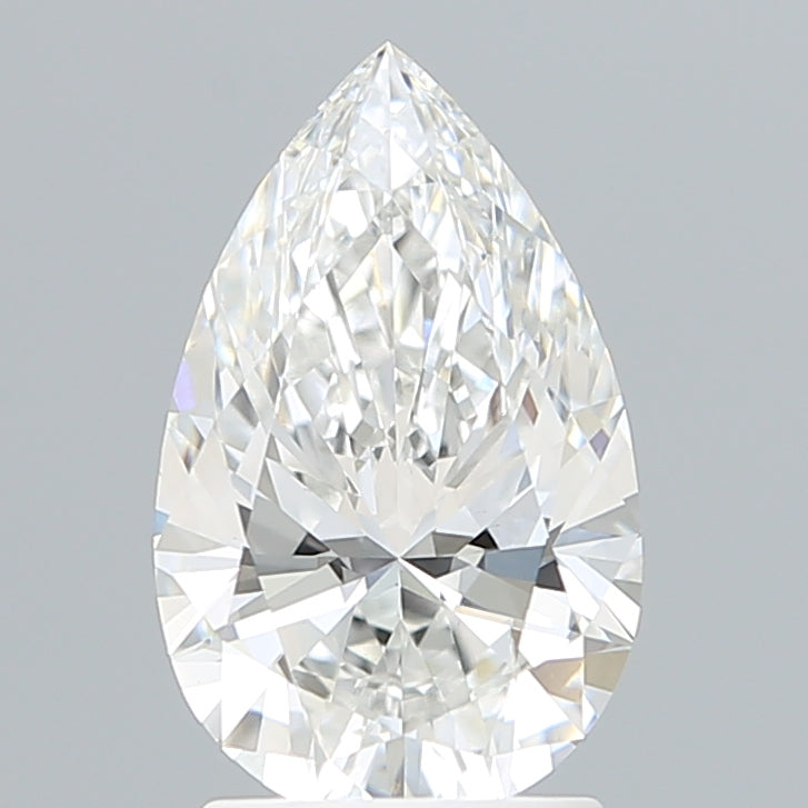 2.10 Carat Pear Shaped, Ideal Cut, E Color, VVS2 Clarity, IGI Certified Lab Grown Diamond