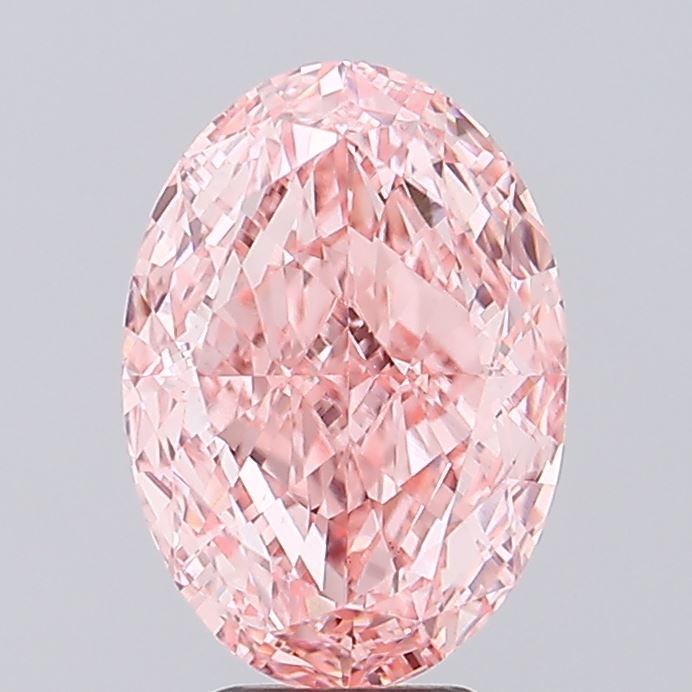 3.77 Carat Oval Shaped, Excellent Cut, VVS2 Clarity, IGI Certified Lab Grown Diamond
