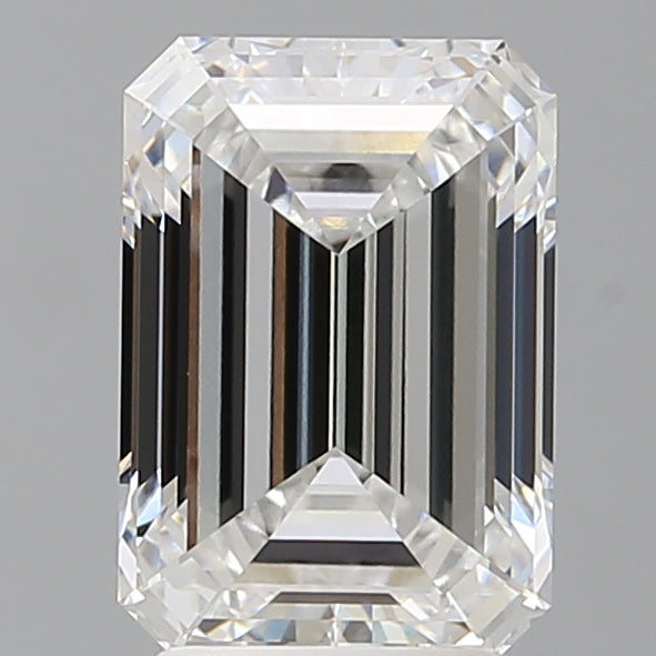 2.95 Carat Emerald Shaped, Ideal Cut, D Color, VVS2 Clarity, IGI Certified Lab Grown Diamond
