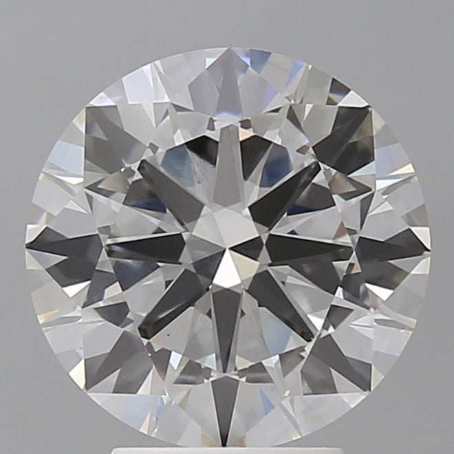 4.03 Carat Round Shaped, Excellent Cut, E Color, VVS2 Clarity, IGI Certified Lab Grown Diamond