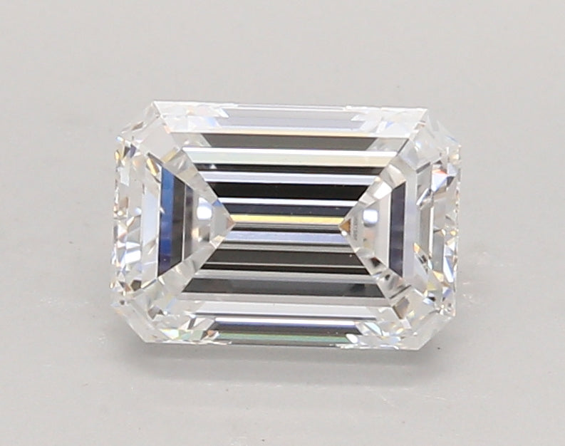 1.35 Carat Emerald Shaped, Ideal Cut, D Color, VS1 Clarity, IGI Certified Lab Grown Diamond