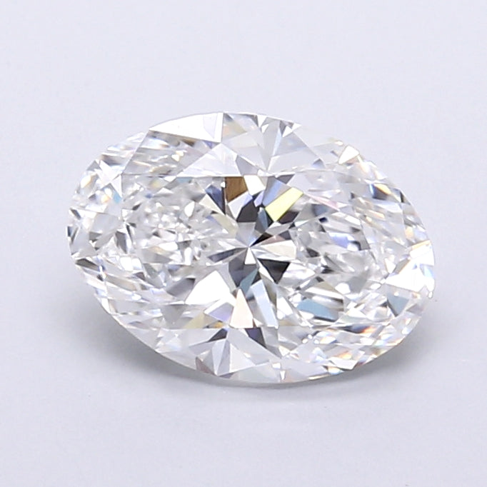 2.03 Carat Oval Shaped, Very Good Cut, D Color, VVS2 Clarity, IGI Certified Lab Grown Diamond