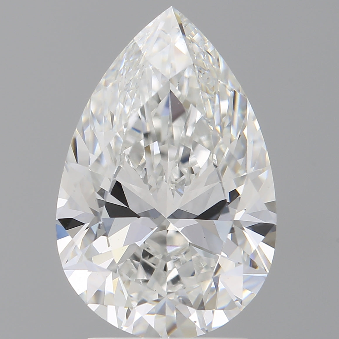 3.04 Carat Pear Shaped, Ideal Cut, F Color, VS1 Clarity, IGI Certified Lab Grown Diamond