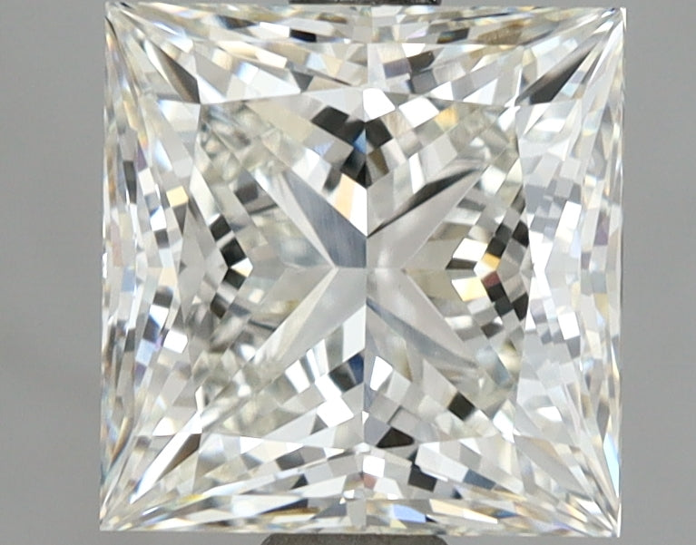 3.10 Carat Princess Shaped, Ideal Cut, G Color, VVS2 Clarity, IGI Certified Lab Grown Diamond