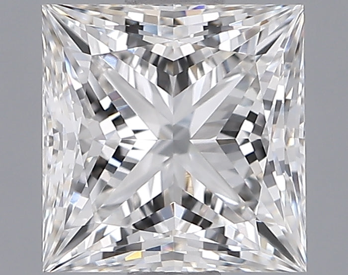 1.51 Carat Princess Shaped, Ideal Cut, F Color, VVS2 Clarity, IGI Certified Lab Grown Diamond