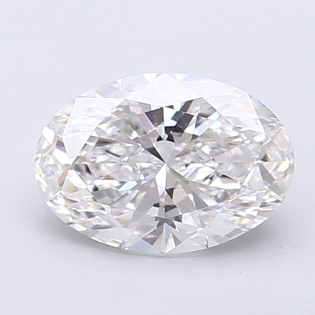 1.37 Carat Oval Shaped, Very Good Cut, E Color, VS1 Clarity, IGI Certified Lab Grown Diamond