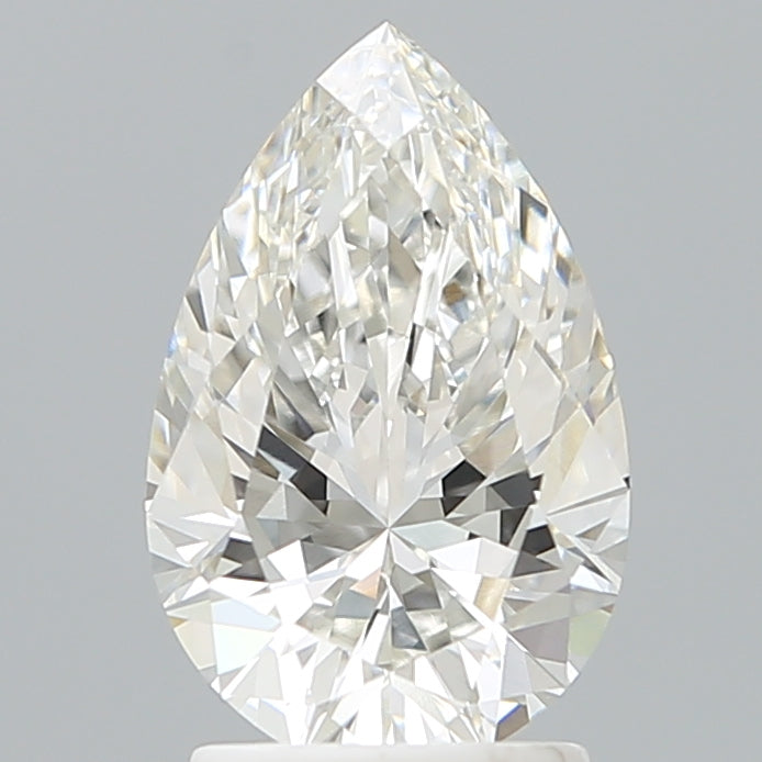 2.18 Carat Pear Shaped, Ideal Cut, G Color, VVS2 Clarity, IGI Certified Lab Grown Diamond