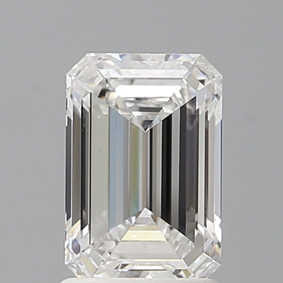 1.60 Carat Emerald Shaped, Ideal Cut, D Color, VVS2 Clarity, IGI Certified Lab Grown Diamond