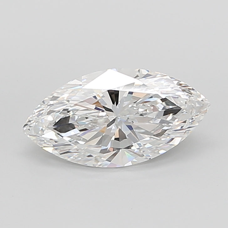 5.07 Carat Marquise Shaped, Ideal Cut, E Color, VVS2 Clarity, IGI Certified Lab Grown Diamond