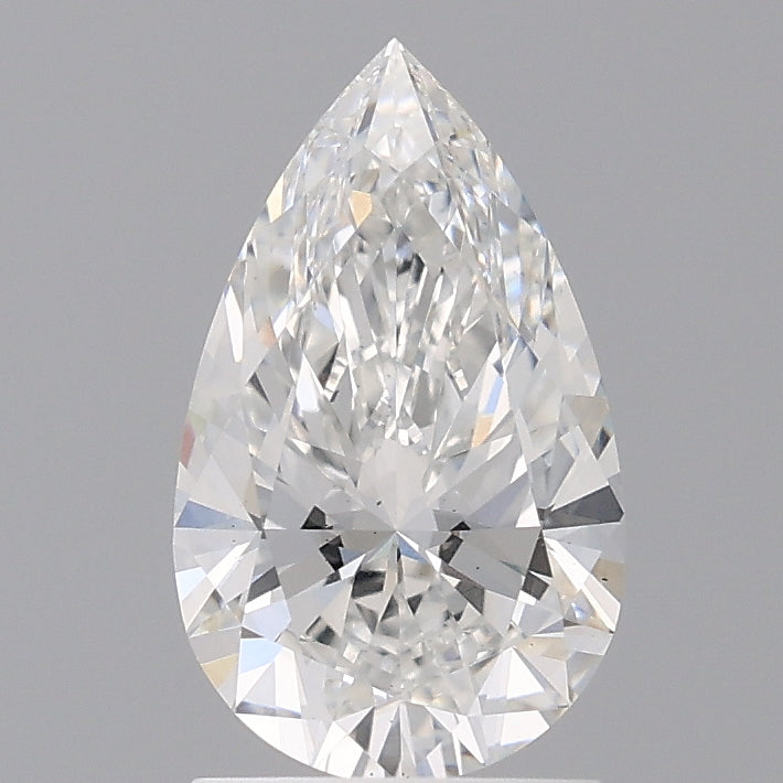 1.59 Carat Pear Shaped, Ideal Cut, E Color, VS2 Clarity, IGI Certified Lab Grown Diamond