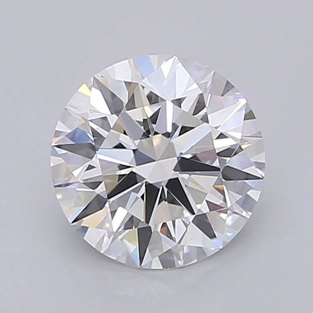 1.55 Carat Round Shaped, Ideal Cut, D Color, VVS2 Clarity, IGI Certified Lab Grown Diamond