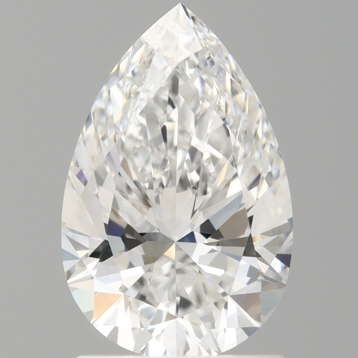 1.59 Carat Pear Shaped, Ideal Cut, E Color, VVS2 Clarity, IGI Certified Lab Grown Diamond